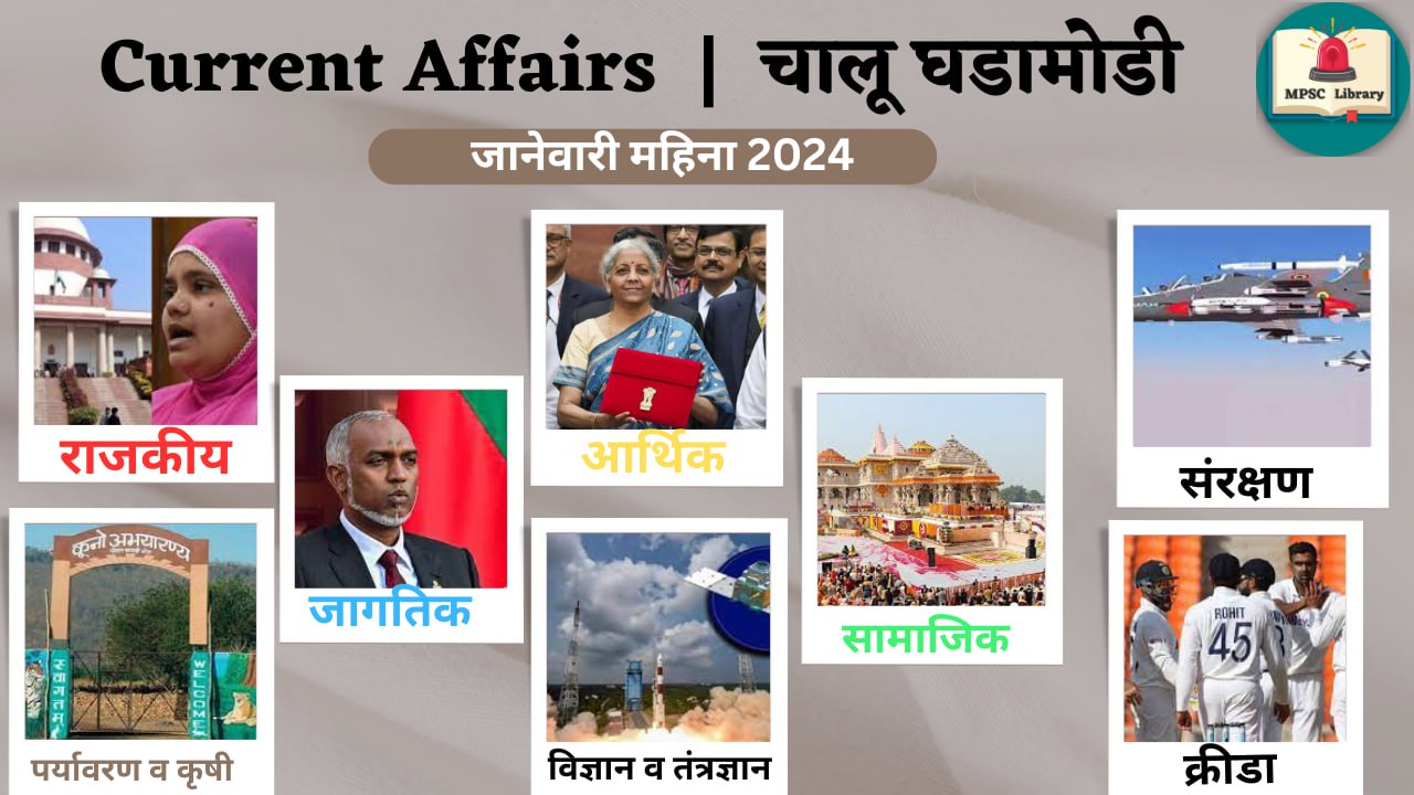 Current Affairs - January 2024